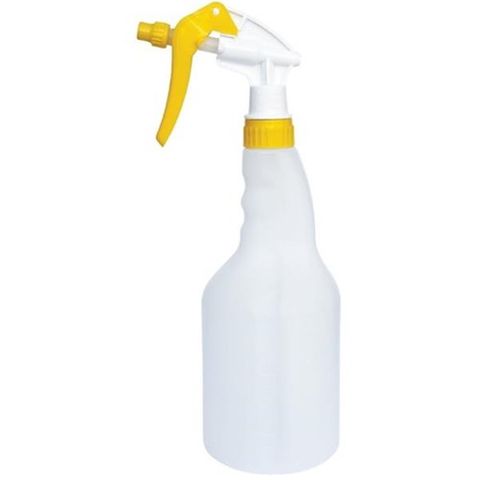 EARTH RENEWABLE SPRAY BOTTLE WITH YELLOW TRIGGER 750ML