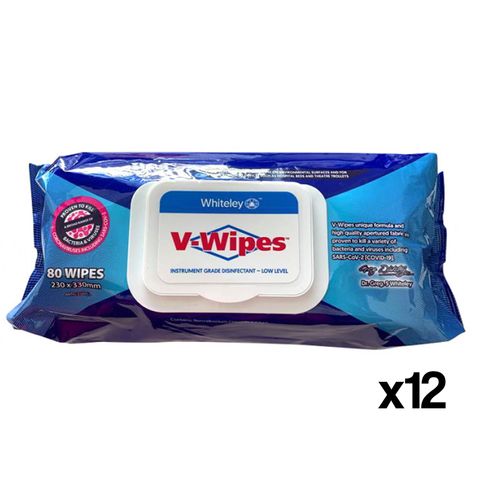 VIRACLEAN DISINFECTANT WIPE FLAT PACK (80 WIPES) CTN