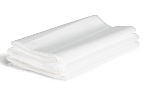 RUBBISH BAGS WHITE FLAT PACK 72LTR