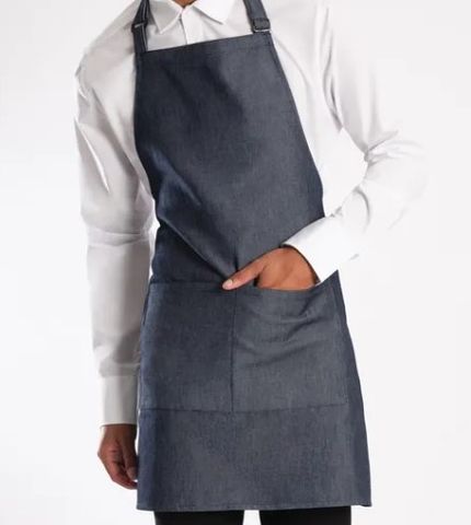 BIB APRON DENIM – 1 POCKET