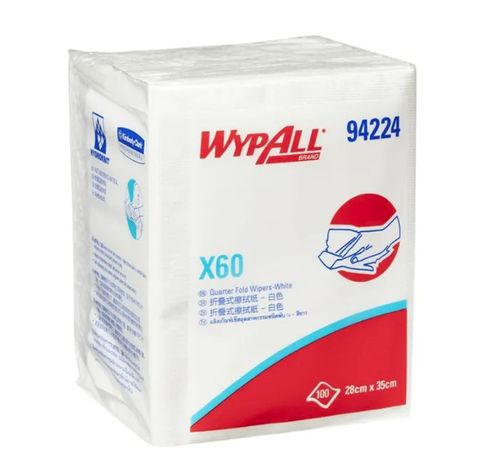 Wypall X60 Single Sheet Wipers White Each x 100 Sheets
