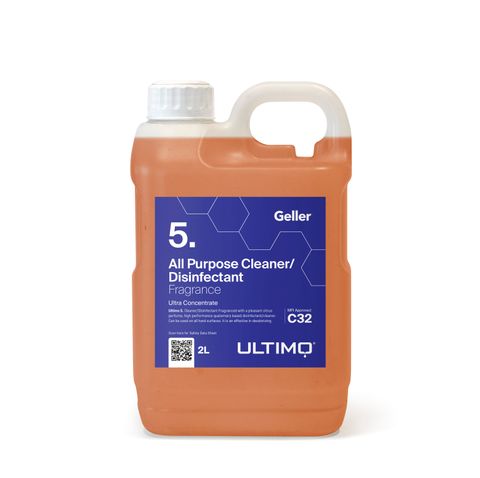 GELLER ULTIMO #5 ALL PURPOSE CLEANER / DISINFECTANT 2LTR