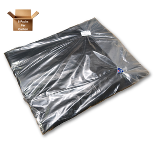 RUBBISH BAGS TIETOP BLACK FLAT 50/PACK 80LTR 400/CTN