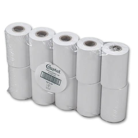 THERMAL EFTPOS PAPER ROLL WHITE 57X38MM 50/CTN