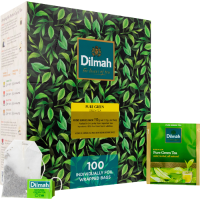 DILMAH PURE GREEN TEABAGS 100/BX