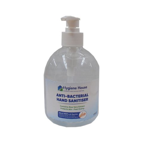 SANITISER HAND HYGIENE HOUSE PUMP BOTTLE 500ML DG3