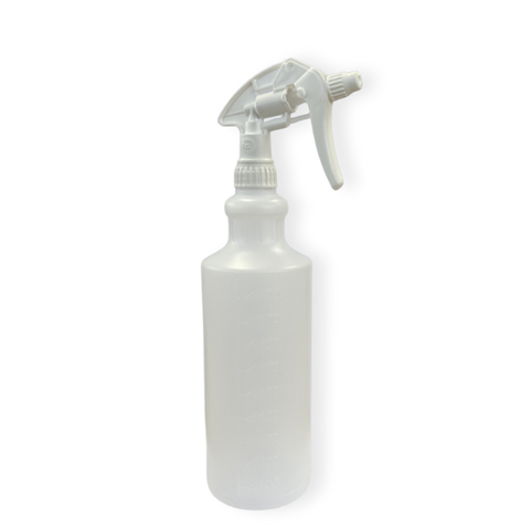 SPRAY BOTTLE WITH WHITE TRIGGER 1000ML