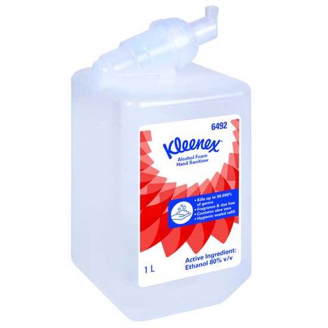 HAND SANITISER FOAM KIMCARE 1LTR DG3