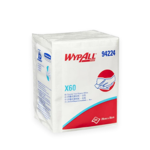 Wypall X60 Single Sheet Wipers White Each x 100 Sheets
