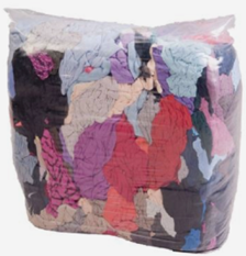 10kg Coloured T Shirt Rags - Compressed bundle