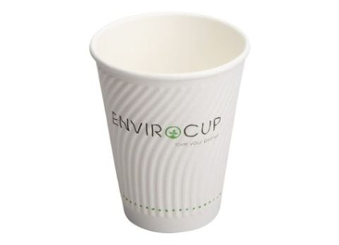 COFFEE CUP 8OZ SINGLE WALL BIO-DEGRAD SLEEVE 50