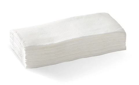 QUILTED DINNER NAPKIN WHITE - 2 PLY CTN (497358)