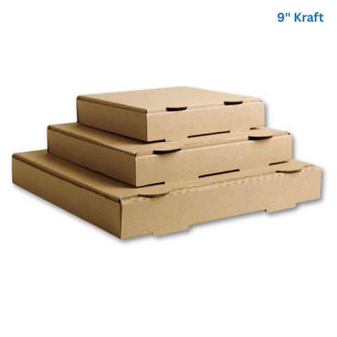 PIZZA BOX SZ 9" KRAFT 100/CTN