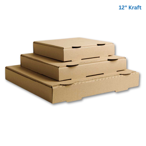 PIZZA BOX SZ 12" KRAFT 100/CTN