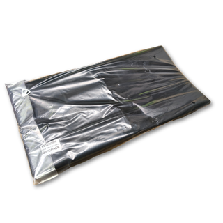 RUBBISH BAGS BLACK FLAT 25/PACK (33mu) 120LTR