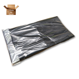 RUBBISH BAGS BLACK FLAT 25/PACK (33mu) 120LTR 200/CTN