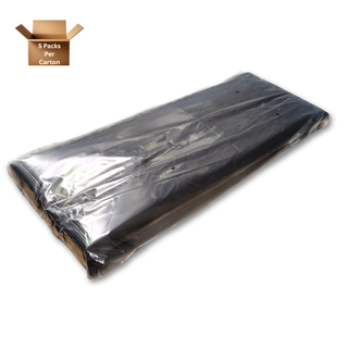 RUBBISH BAGS BLACK FLAT 30/PACK (38mu) 240LTR 150/CTN