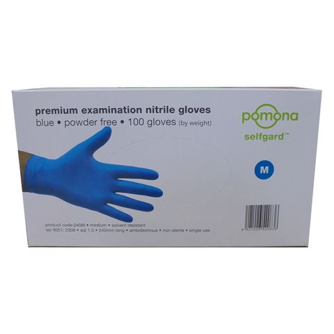 Gloves Nitrile Powder Free Medium Selfgard Medical Box