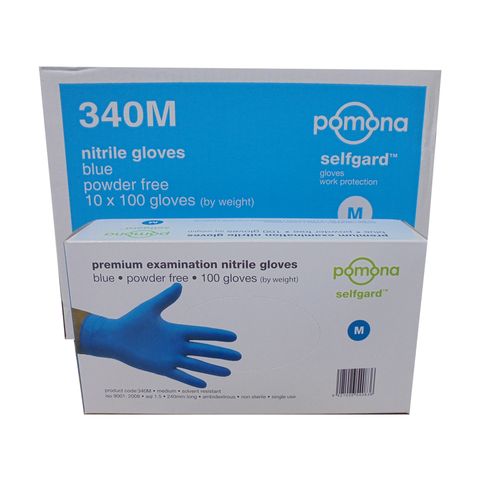 Gloves Nitrile Powder Free Medium Selfgard Medical Carton