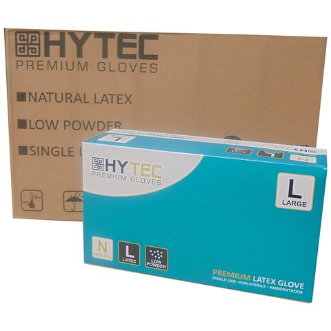 Gloves Latex Low Powder Large Carton