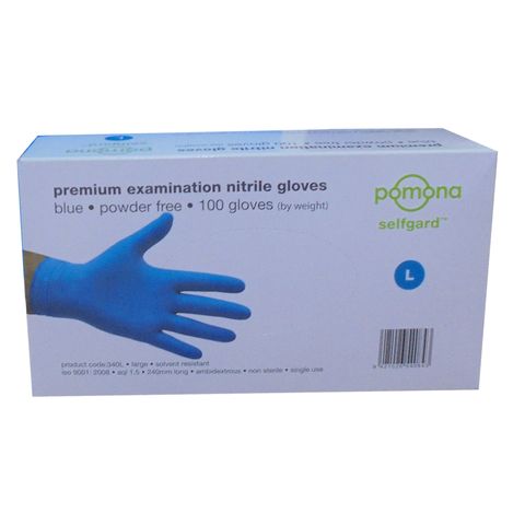 Gloves Nitrile Powder Free Large Selfgard Medical Box