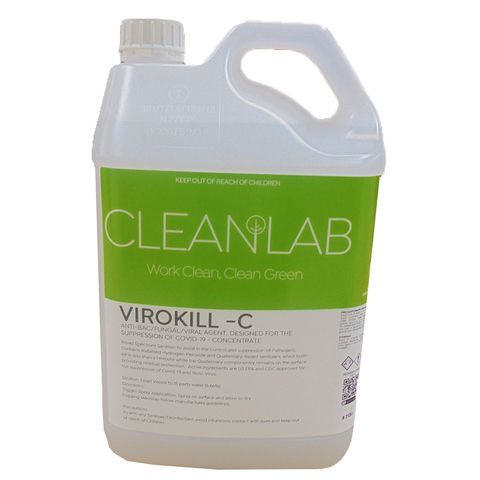 CLEAN LAB VIROKILL - CONC,(VIR-C-5L)ANTI-BAC/FUNGAL/VIRAL SPRAY