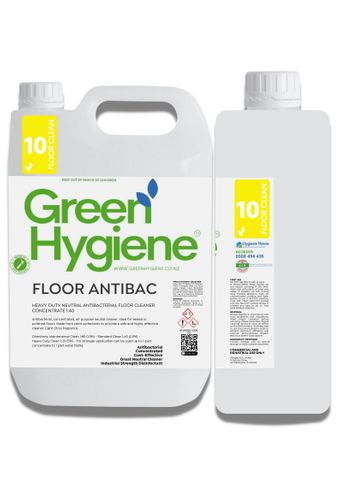 GREEN HYGIENE FLOOR ANTIBAC 5L - HEAVY-DUTY, NEUTRAL ANTIBACTERIAL FLOOR CLEANER - CONCENTRATE