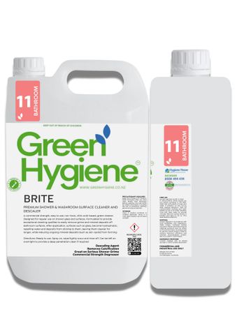 Green Hygiene Brite - Shower & Washroom Surface Cleaner and De-scaler 5L