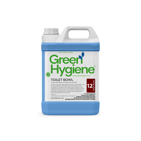GREEN HYGIENE TOILET BOWL 5L - TOILET CLEANER AND SANITISER AND DESCALER DG8