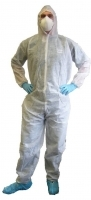 Disposable Large White Coveralls (SS150-W)