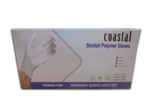 Gloves Stretch Polymer Powder Free XL Box