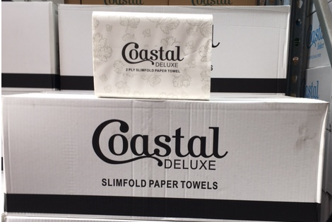 Deluxe White Folded Hand Towel