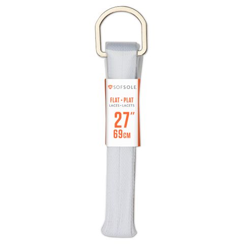 "SOF SOLE ATH FLT LACE WHT 27"