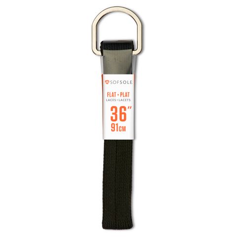 "SOF SOLE ATH FLT LACE BLK 36"