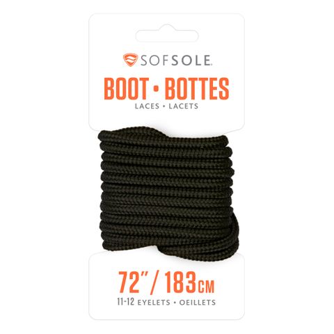 SOF SOLE BOOT BLACK LACE 72"