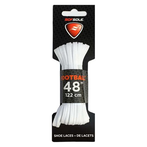"SOF SOLE FOOTBALL LACE WHT 48