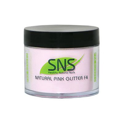 SNS NAT PINK GLITTER F4 POWDR 2oz/56g