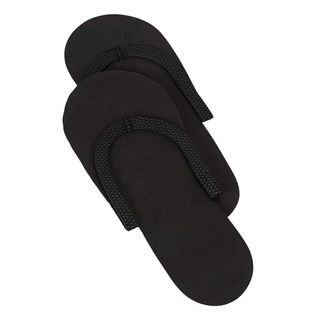 Disposable Pedicure Thongs Black 12Pairs