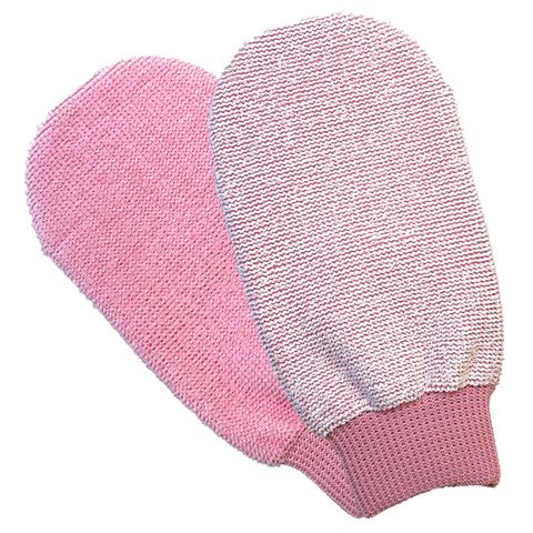 Riffi Face Clean & Wash Mitt - Pink