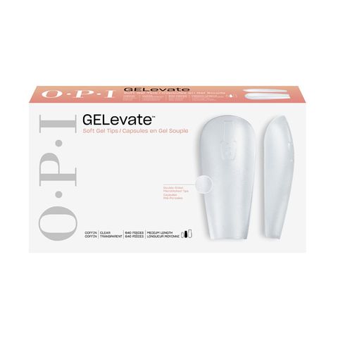 GELevate Gel Tips Coffin Medium 640 Tray