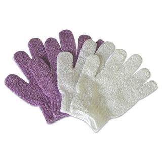 EXFOLIATING GLOVE - White 2 Pack
