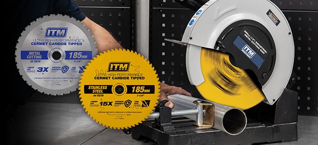 <h2>NEW RELEASE <br>METAL CUTTING SAW BLADES</h2><p>This latest technology in cutting tips offers the highest performance and cost balance possible for cutting a complete range of metal types.</p><button>View The Range</button>