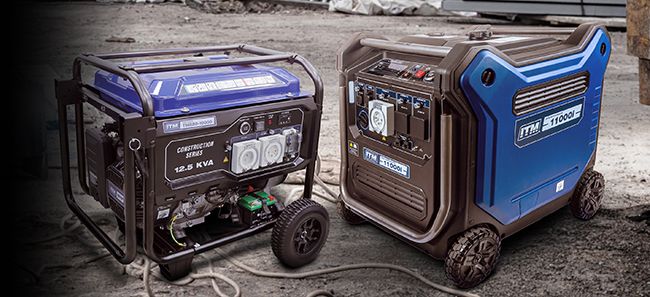 <h2>NEW RELEASE GENERATORS</h2><p>Large capacity and high output inverter and open frame generators featuring 30amp 240v outlets. Ideal for construction sites, powering larger equipment, and home backup.</p><button>View The Range</button>