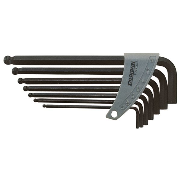 TENG BALL-END AF HEX KEY SET, 7PCE, 1/8