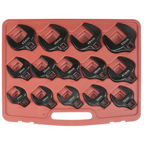 RYTOOL 14 PCE MM CROWSFOOT SET (27-50MM)