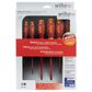 6 PIECE SCREWDRIVER SET, SLOTTED & POZIDRIVE, SOFTFINISH, VDE 1000V INSULATED