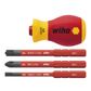 SCREWDRIVER WITH BIT HOLDER SET, SLIMVARIO, VDE 1000V INSULATED