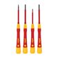 4 PIECE FINE SCREWDRIVER SET, PICOFINISH, SLOTTED & PHILLIPS, VDE 1000V INSULATED