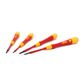 4 PIECE FINE SCREWDRIVER SET, PICOFINISH, SLOTTED & PHILLIPS, VDE 1000V INSULATED