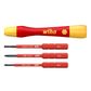 4 PIECE FINE SCREWDRIVER SET, PICOFINISH SLIMVARIO WITH SLIMBITS, VDE 1000V INSULATED
